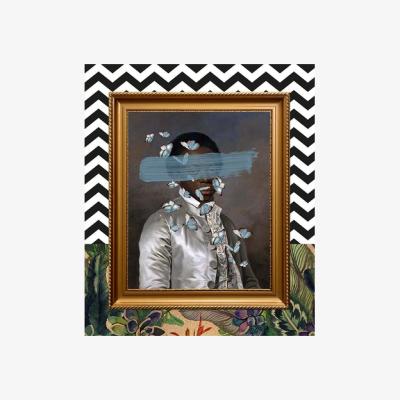Wolf & Badger Black Jaxon Limited Edition Print A8 52 X 74Mm Myrtle & Mary
