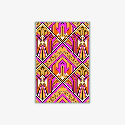 Wolf & Badger Pink / Purple Pink Patterns Extra Large Stanley Print House