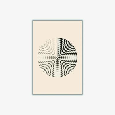 Wolf & Badger Black Boho Minimal Shapes #1 A3 297 X 420Mm Stanley Print House