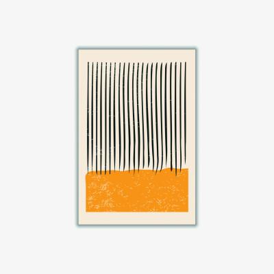 Wolf & Badger Yellow / Orange Minimal Abstract Set #3 A4 210 X 297Mm Stanley Print House