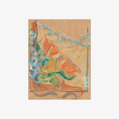 Wolf & Badger Neutrals / Blue / Yellow Effervescent Foliage By Met Giclée Fine Art Print - Sand 5 X 7" Blue Nude