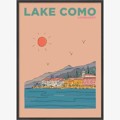 Wolf & Badger Lake Como Italy - Summer Escapes Print Places & Spaces Art Co.