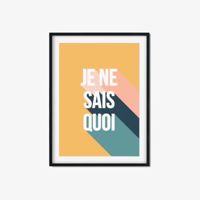Wolf & Badger Yellow / Orange Je Ne Sais Quoi A3 297 X 420Mm The Native State
