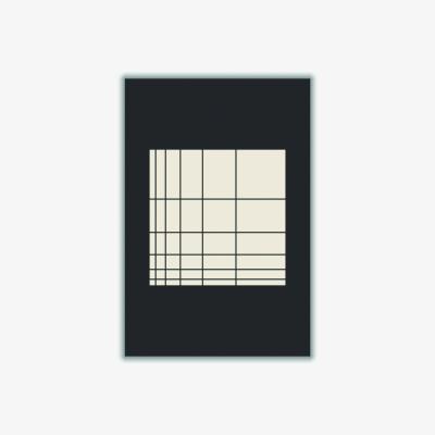 Wolf & Badger Black Geometric Vibes #3 A2 420 X 594Mm Stanley Print House