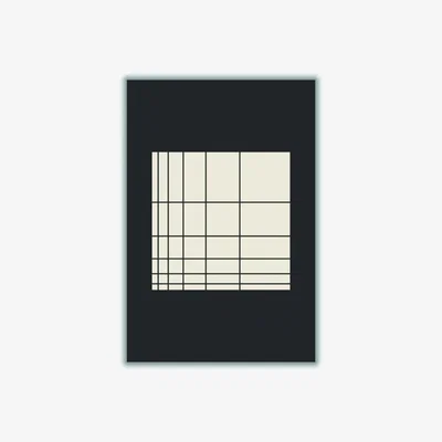 Wolf & Badger Black Geometric Vibes #3 A2 420 X 594Mm Stanley Print House