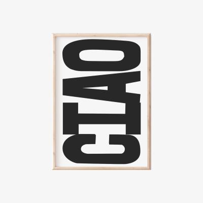 Wolf & Badger Ciao White A3 Print Sofe Store