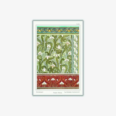 Wolf & Badger Perce-Neige Snowdrops Iii By Maurice Pillard Verneuil Extra Large Stanley Print House