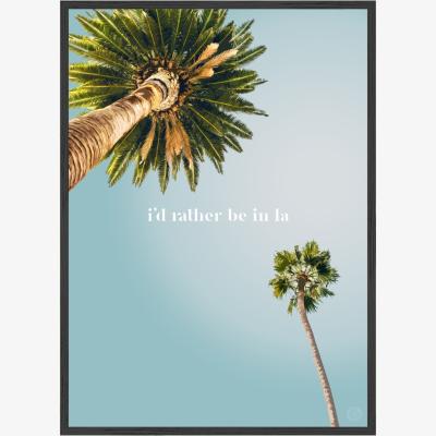 Wolf & Badger I'd Rather Be In La - Palm Trees Print Places & Spaces Art Co.