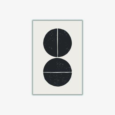 Wolf & Badger Black Minimal Circles #2 Extra Small Stanley Print House