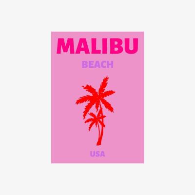 Wolf & Badger Pink / Purple Malibu Beach Muse | Artchi