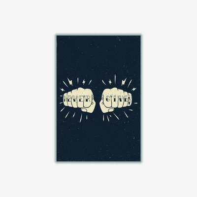 Wolf & Badger Neutrals Never Give Up! Extra Small Stanley Print House