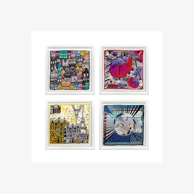 Wolf & Badger Voyage Of France Set Of 4 Un Poco