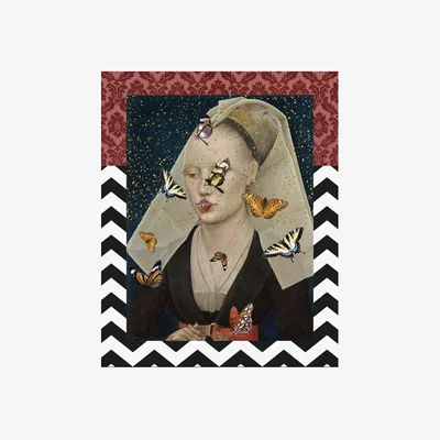 Wolf & Badger Red Christine Limited Edition Print Myrtle & Mary