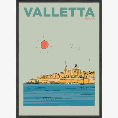 Wolf & Badger Valletta, Malta Summer Escapes Print Places & Spaces Art Co.