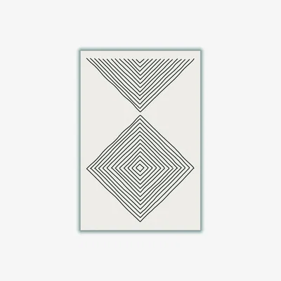 Wolf & Badger Grey Minimalism Expression 3 Medium Stanley Print House