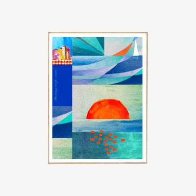 Wolf & Badger French Riviera Seaside & Sunrise A3 297 X 420Mm Awol