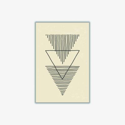 Wolf & Badger Black Boho Triangles Xxs Stanley Print House