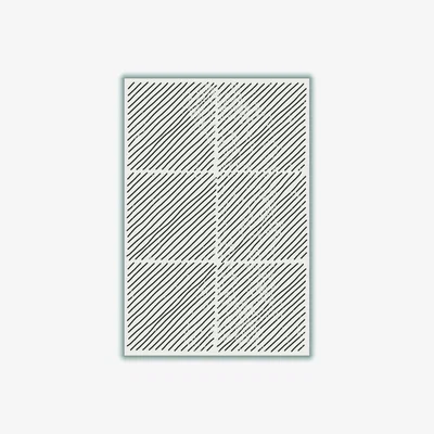 Wolf & Badger Black Geometric Minimal Set #4 A3 297 X 420Mm Stanley Print House
