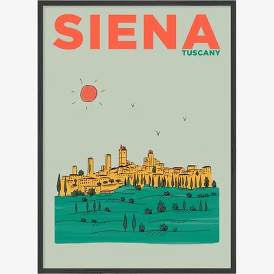 Wolf & Badger Siena Tuscany Summer Escapes Print Places & Spaces Art Co.