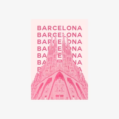 Wolf & Badger Pink / Purple Barcelona Gothic Vibes | Artchi
