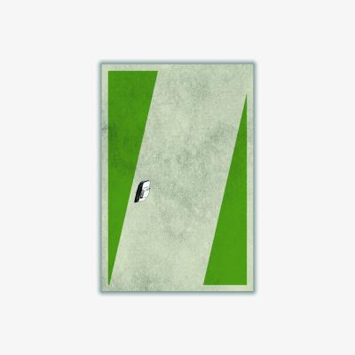 Wolf & Badger Green Car Series 2 Extra Large Stanley Print House
