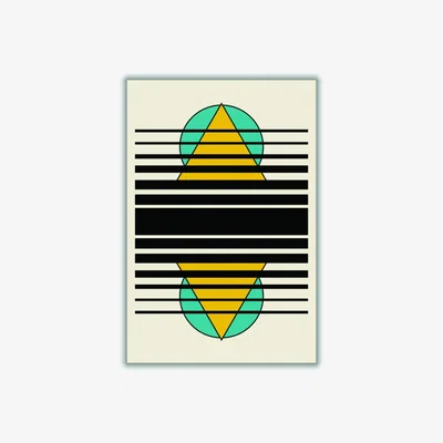 Wolf & Badger Geometric Suns. Iiii A4 210 X 297Mm Stanley Print House