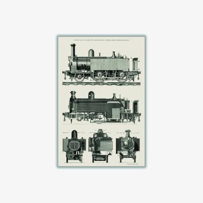 Wolf & Badger Neutrals Engine Train Extra Large Stanley Print House