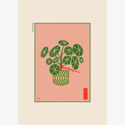 Wolf & Badger Lucky Money Plant A4 210 X 297Mm Niconico