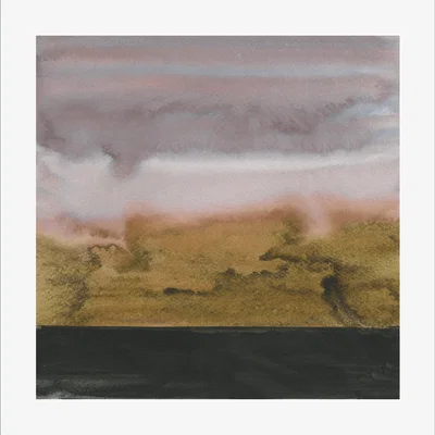 Wolf & Badger Turbulent Night Abstract Landscape Art Print One Size Rosanna Corfe