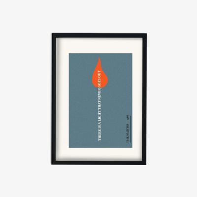 Wolf & Badger There Is A Light That Never Goes Out The Smiths Inspired Retro Giclée Art Print A3 297 X 420Mm Fanclub
