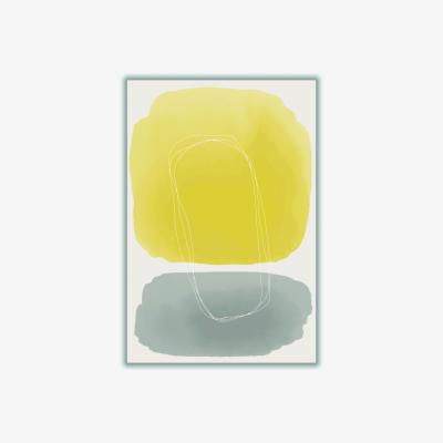 Wolf & Badger Yellow / Orange Watercolor Shapes Series #4 Xxs Stanley Print House