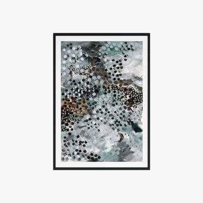 Wolf & Badger Black / White / Grey Because I'm A Mirrorball, Large Print | Jessica Slack Studio