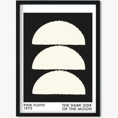 Wolf & Badger The Dark Side Of The Moon Pink Floyd Inspired Abstract Giclée A2 Art Print Fanclub