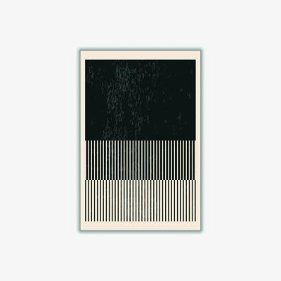 Wolf & Badger Black And White Minimal Series #3 A2 420 X 594Mm Stanley Print House