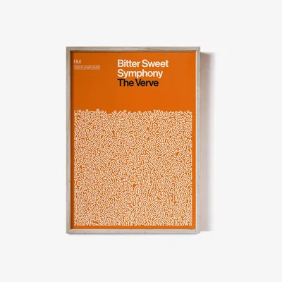 Wolf & Badger Bitter Sweet Symphony - The Verve - Song Lyric Print A3 297 X 420Mm Reign & Hail