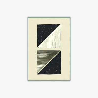 Wolf & Badger Abstract Black Set #4 Small Stanley Print House