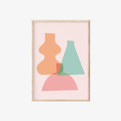 Wolf & Badger Pastel Shapes Print Sofe Store