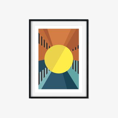Wolf & Badger Sunshine On A Rainy Day A3 297 X 420Mm The Native State