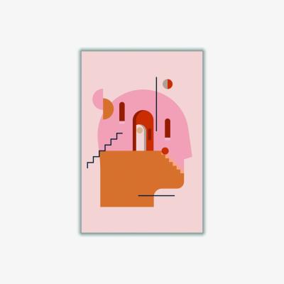 Wolf & Badger Keep Climbing Ii A4 210 X 297Mm Stanley Print House