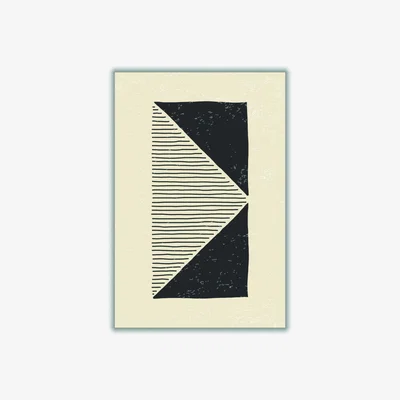 Wolf & Badger Abstract Black Set #1 A1 594 X 841Mm Stanley Print House