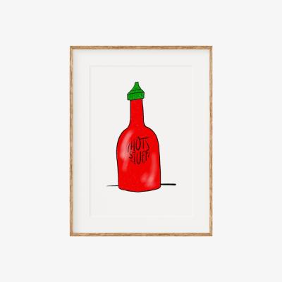 Wolf & Badger Hot Stuff Print A3 297 X 420Mm Oh Oly