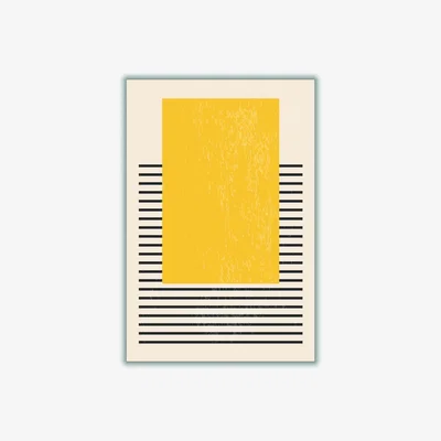 Wolf & Badger Yellow / Orange Color Vibe Series Ii A2 420 X 594Mm Stanley Print House