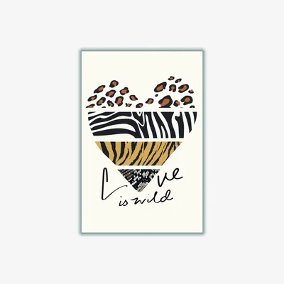 Wolf & Badger Brown Love Is Wild A1 594 X 841Mm Stanley Print House