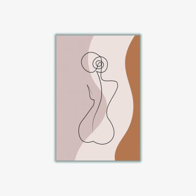 Wolf & Badger Rose Gold Female Figure I A2 420 X 594Mm Stanley Print House