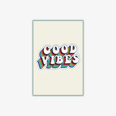 Wolf & Badger Good Vibes!! Xxs Stanley Print House