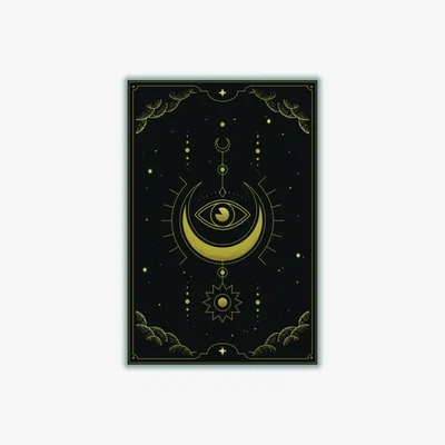 Wolf & Badger Gold Tarot Card #1 A1 594 X 841Mm Stanley Print House
