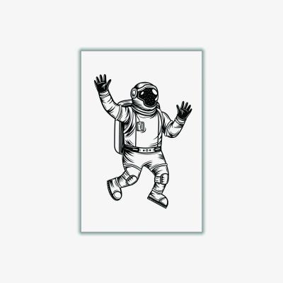 Wolf & Badger White Space Man A1 594 X 841Mm Stanley Print House