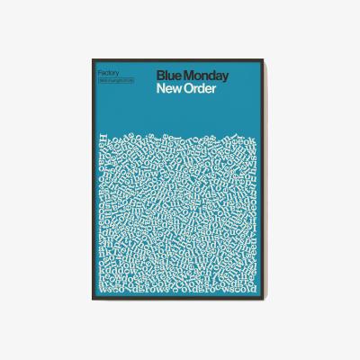 Wolf & Badger Blue Monday - New Order - Song Lyric Print - A2 A2 420 X 594Mm Reign & Hail