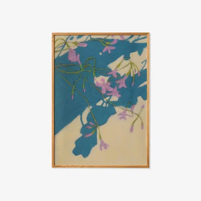 Wolf & Badger Blue / Pink Bouquet In Copenhagen - Art Print - 50X70 Cm | 50 X 70Cm | Paper Collective