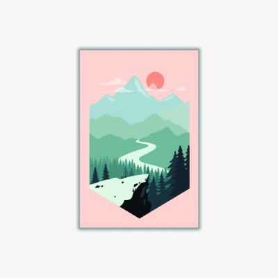 Wolf & Badger Grey Get Out There A4 210 X 297Mm Stanley Print House